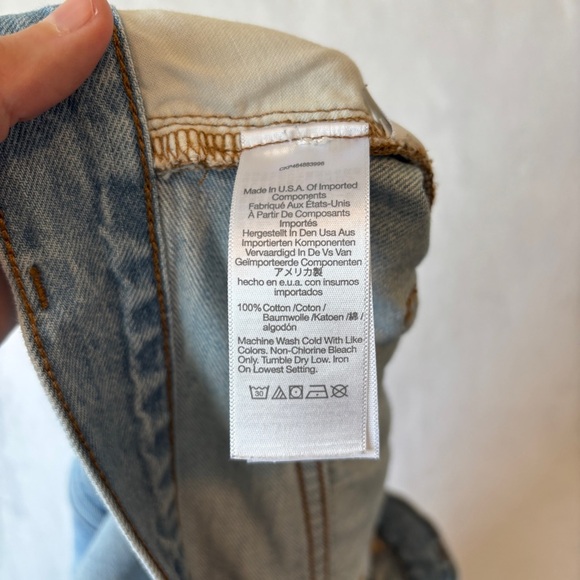 Madewell x Donni womens Low-Rise Loose Jeans in Mathison Wash size 30 NJ167 - Picture 11 of 12